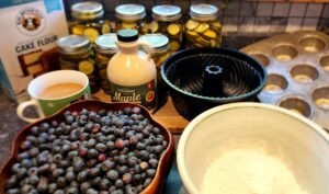 maple blueberry coffee cake 